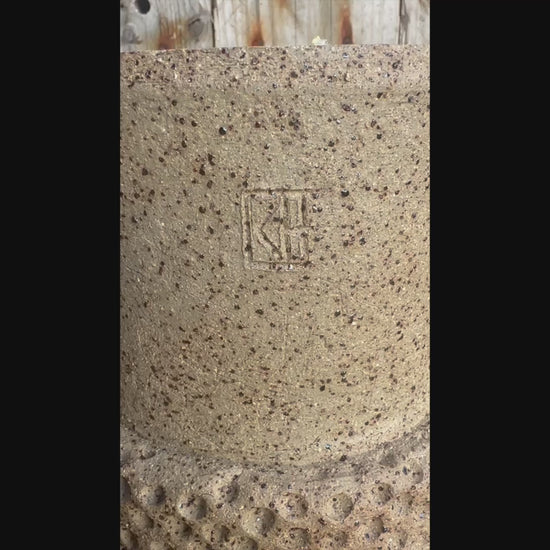  Stoneware  ceramic cylindrical vessels detailed short video 